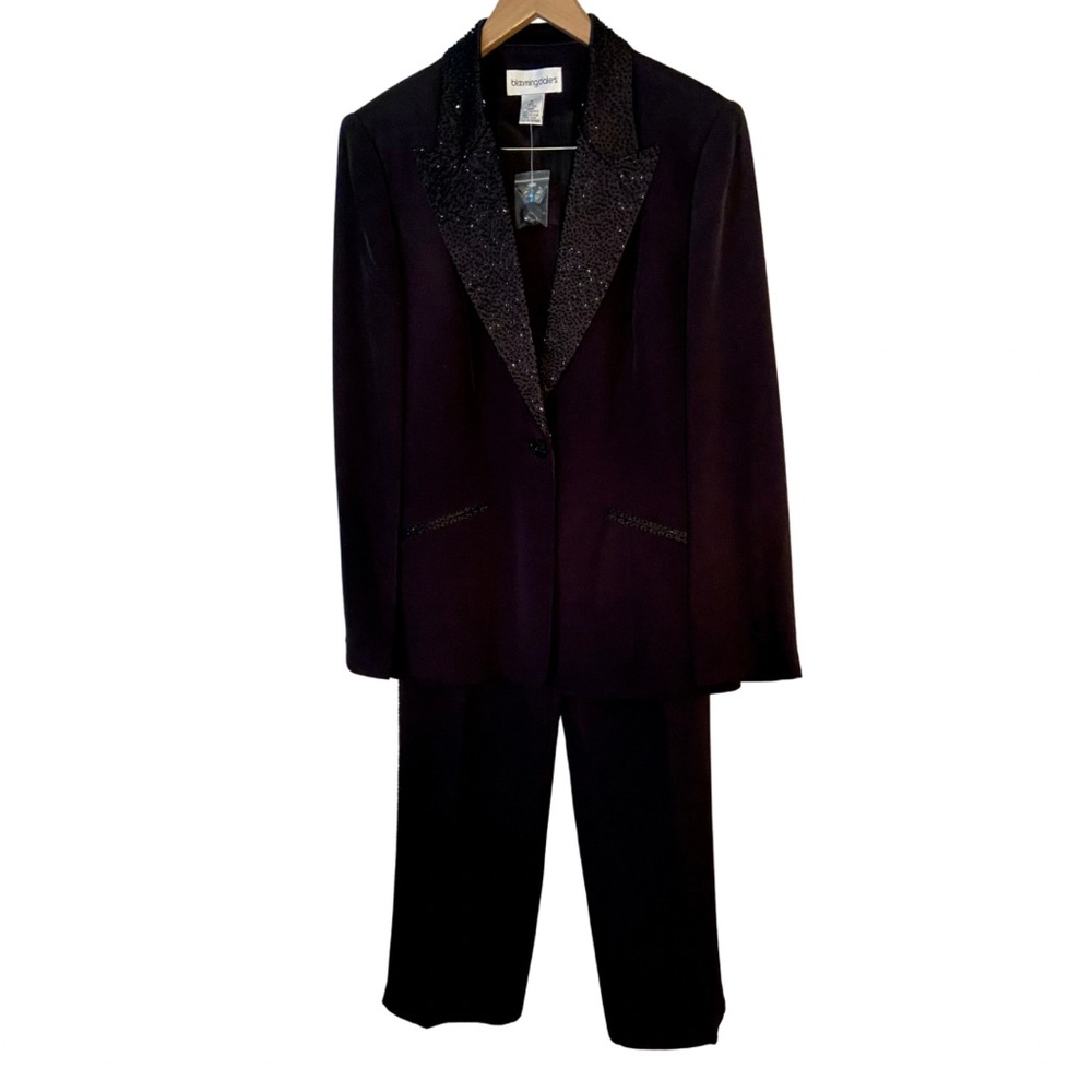 Women’s black silk Tuxedo with beading. New #tuxedo #womenssuit